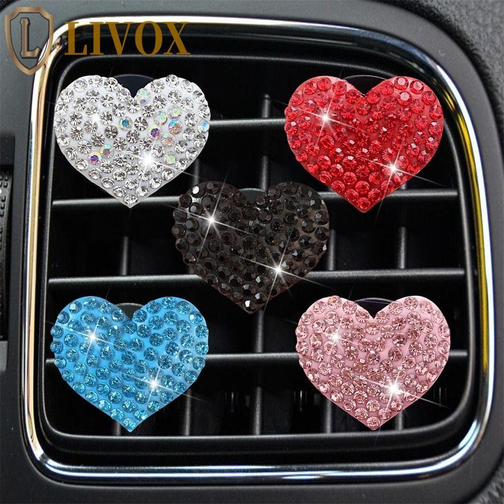 LIVOX Auto Clip Criativo Ar Condicionado Em Forma De Coração Ambientador De Carro Difusor De Aroma