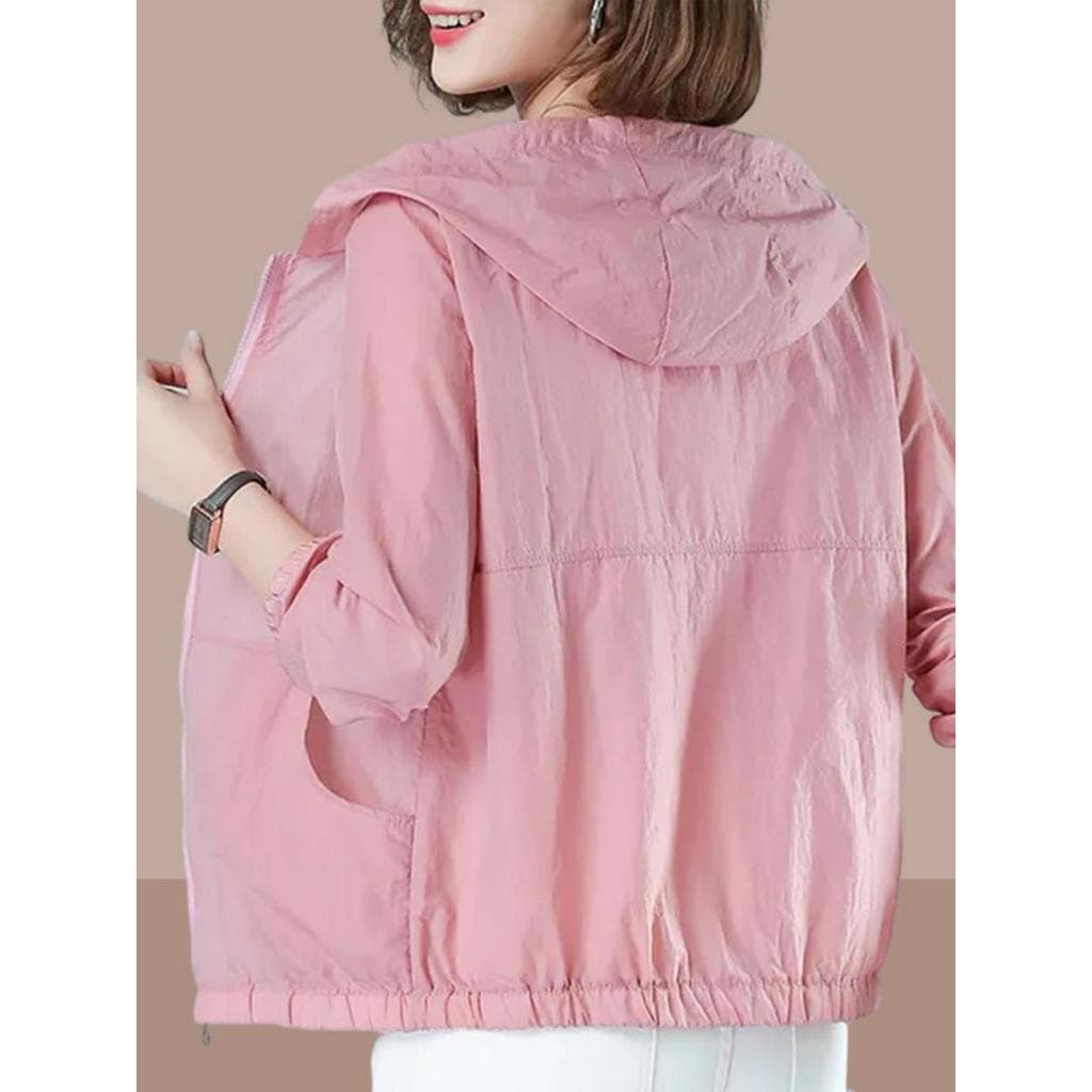 Protetor solar roupas femininas 2025 verão novo estilo mãe roupas de meia-idade idosos protetor solar roupas ao ar livre