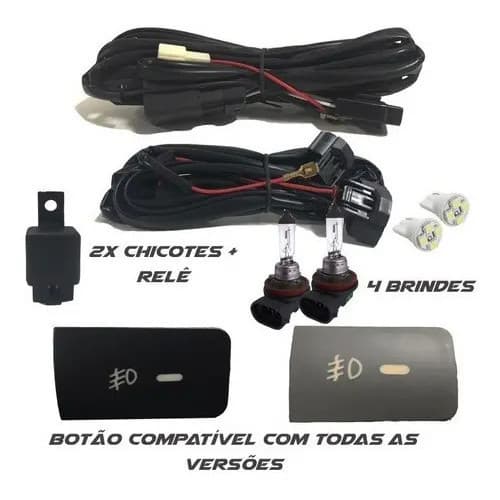 Kit Farol Milha Neblina Etios 2012 A 2017 Bt Mod Orig Painel