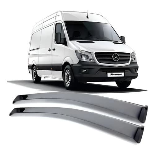 Calha De Chuva Fumê Sprinter Meia Curva 2012 A 2017 2 Portas