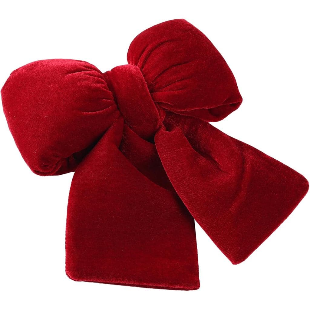 Decorações de Natal Laços de Natal 7,8 * 7,8 Polegadas Decoração de Topo de Árvore de Natal em Veludo Vermelho para Fest