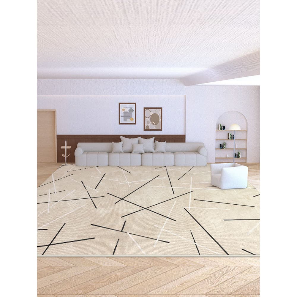 Círculo velo creme estilo sala de estar grande área cuidados-livre tapete sofá mesa de café cobertor quarto cabeceira ta