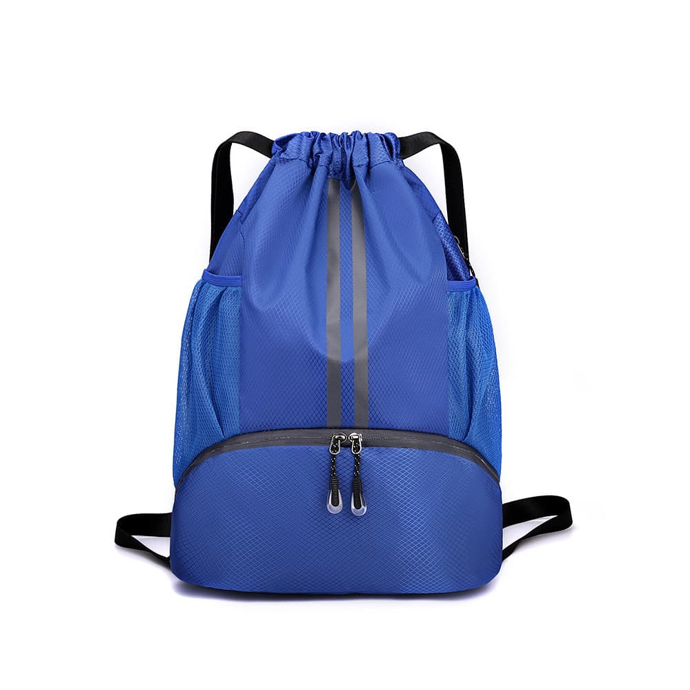 Mochila de bolso com cordão, separação seca e molhada, bolsa de natação, armazenamento de sapatos, grande capacidade, eq