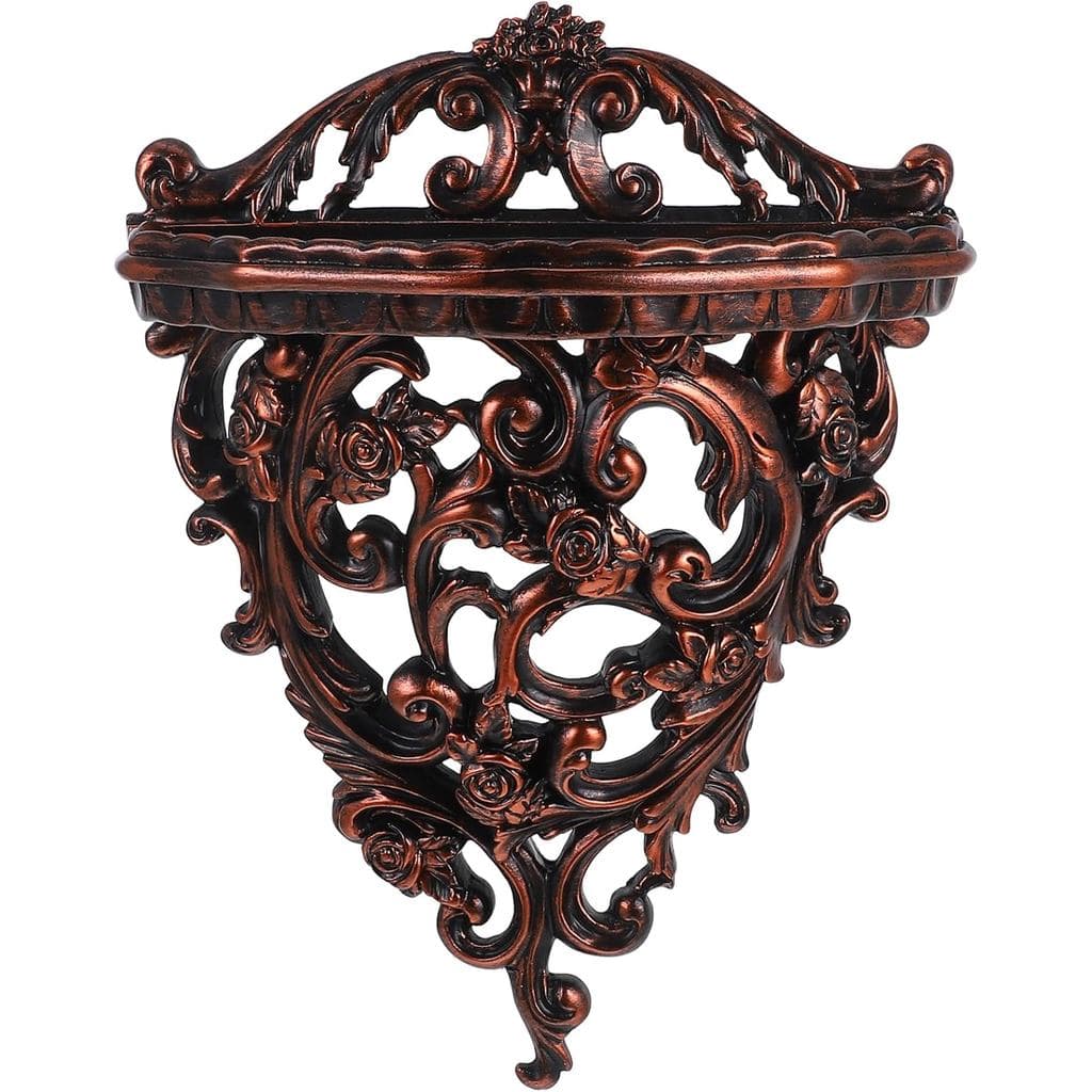 Prateleira De Parede Ornamentada Cabilock 10.24X7.8X3.94In Suspensa Decorativa Rústica Para Sala De Estar , Quarto , Esc