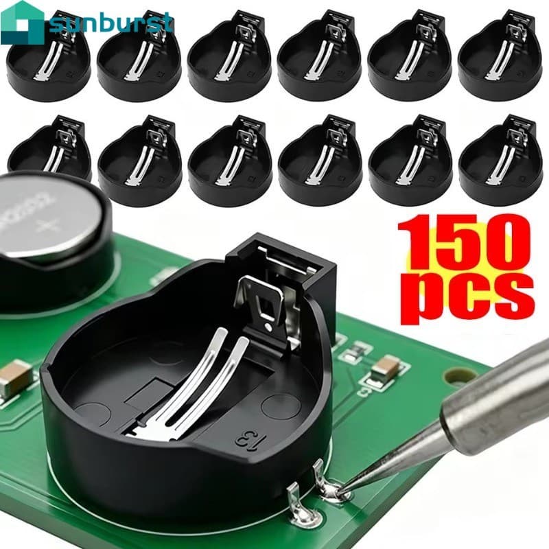 [Casa] Suporte De Bateria CR2032 150/90/30 Unidades-Soquete Resistente A Altas Temperaturas-Dispositivo Eletrônico De Pr