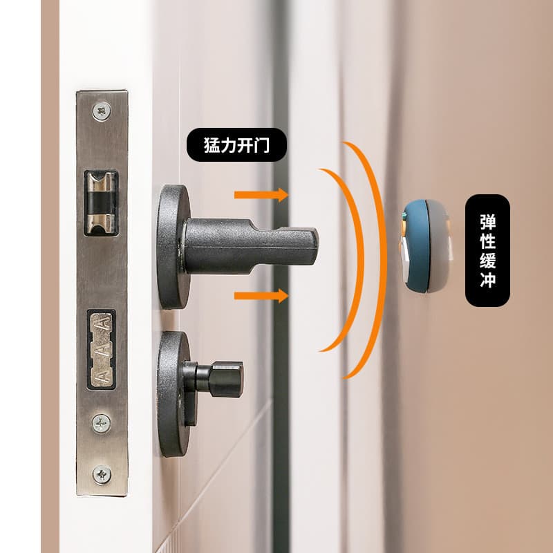 Dispositivo anti-colisão para maçaneta de porta, almofada anti-colisão para maçaneta de porta, adesivo de porta, adesivo