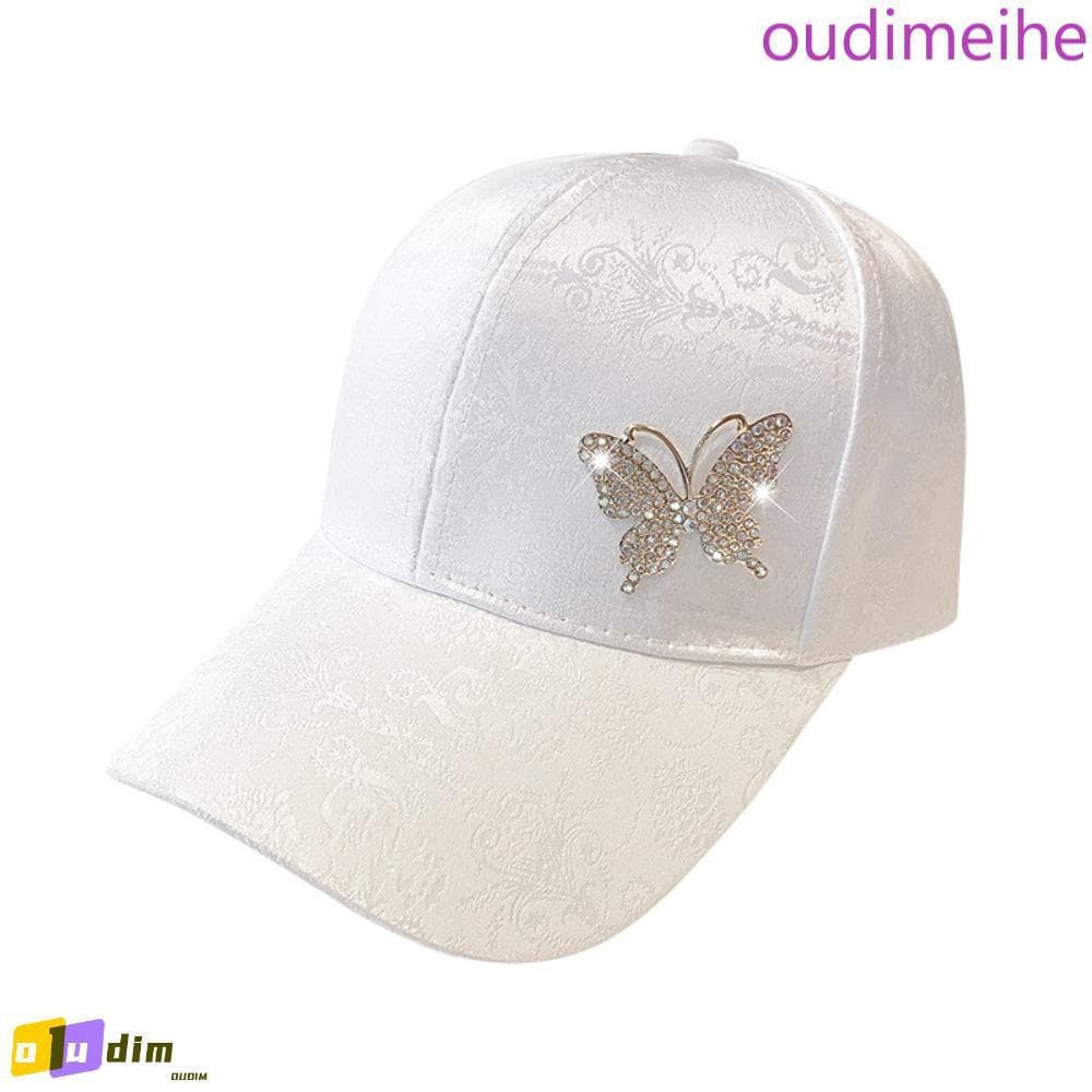 Chapéu De Beisebol Com Strass OUDIMEIHE , Boné Protetor Solar De Proteção Estilo Coreano De Sol Feminino Respirável