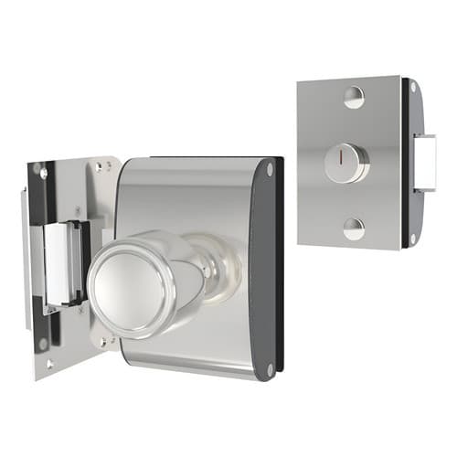 Fechadura Agl Pv200f1i Vidro/alvenaria/furo/12v/interna Prata