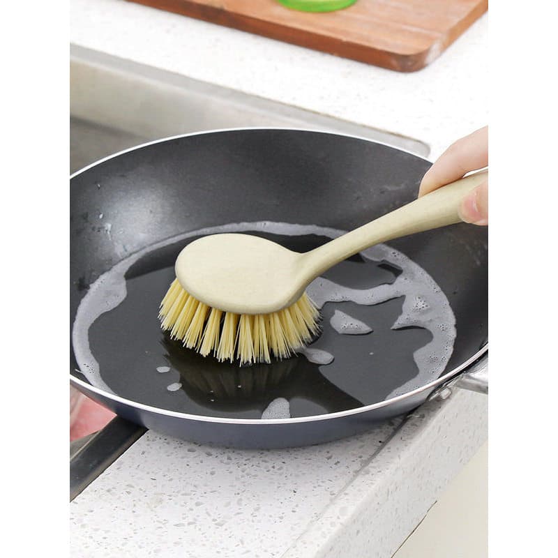 Escova de limpeza de cabo longo de cozinha Descontaminação doméstica Escova de lavagem de panela doméstica Escova de lav