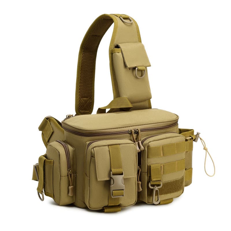 Saco de isca multifuncional saco de cintura saco de peito masculino bolsa de ombro grande saco do mensageiro pólo à prov
