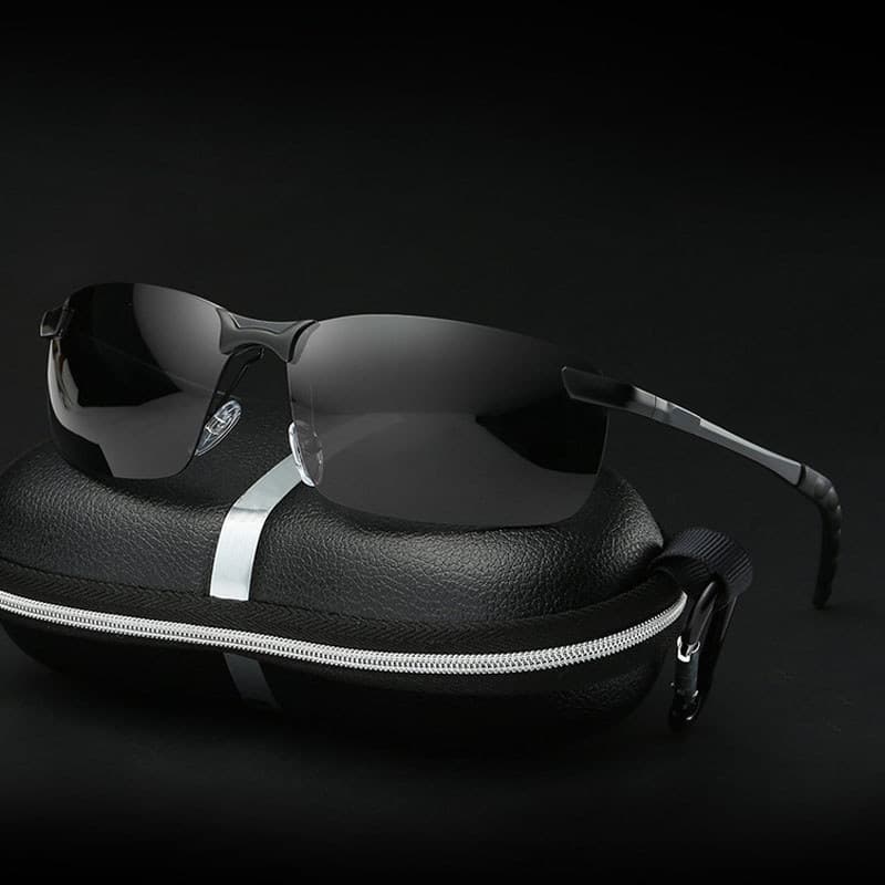 Óculos de sol masculino na moda único condução polarizada motorista condução óculos de sol quadrados masculinos Anti-ult