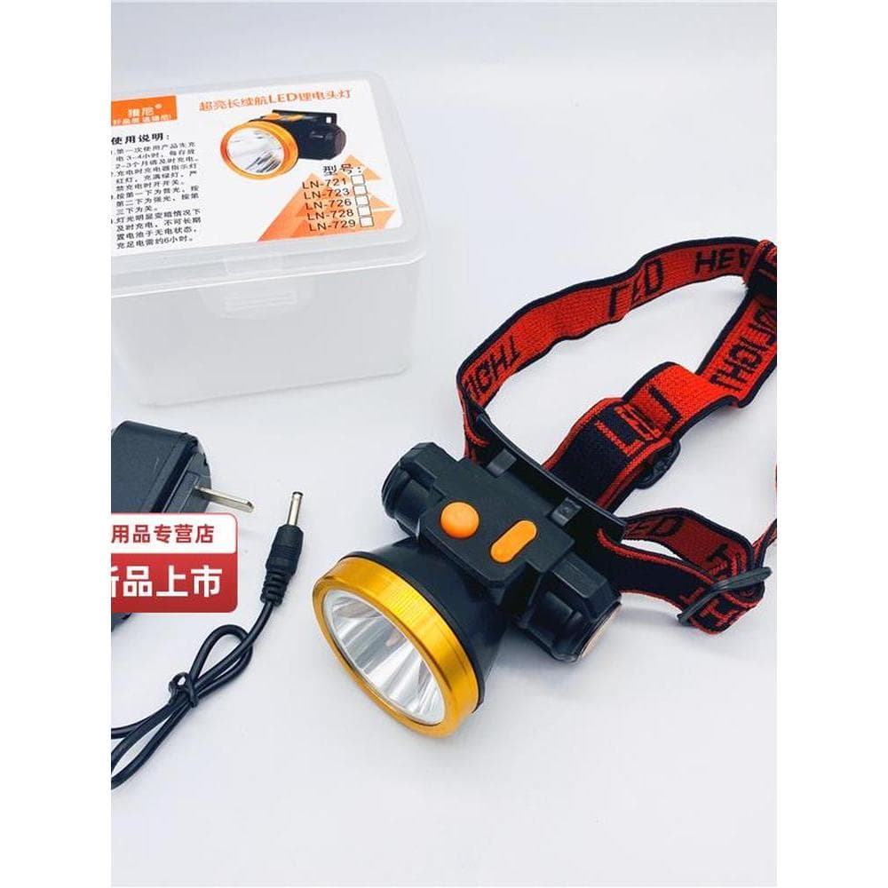LED forte luz farol recarregável Super brilhante de longo alcance ao ar livre montado na cabeça luz de pesca lanterna Ul