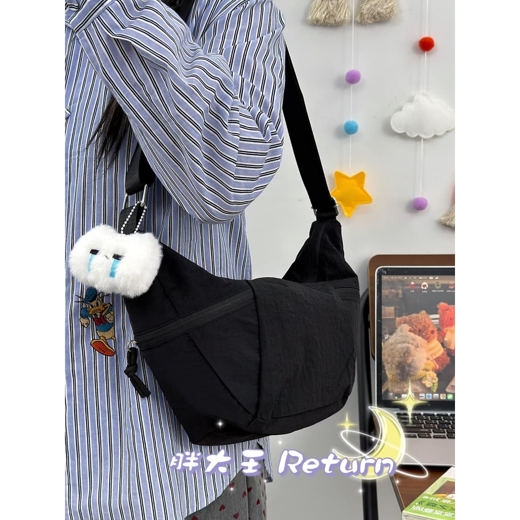 Estilo japonês ins estilo grande capacidade saco do mensageiro feminino Casual All-Match bolinho saco ao ar livre Commut