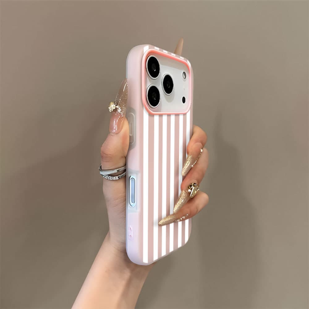 Produto Capa Para IPhone 17 Pro Max 13 11 15 14 12 Normal 16 16e Ar Listras Brancas Capinha