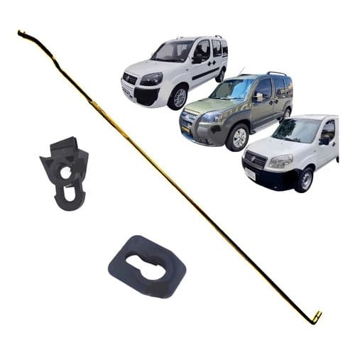 Kit 3 Pçs Suporte Haste Vareta Capo Doblô 2010 A Diante W566