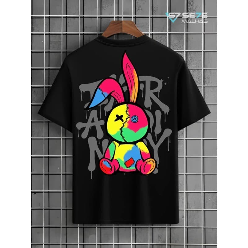 Camiseta Streetwear Coelho Promoção Unissex