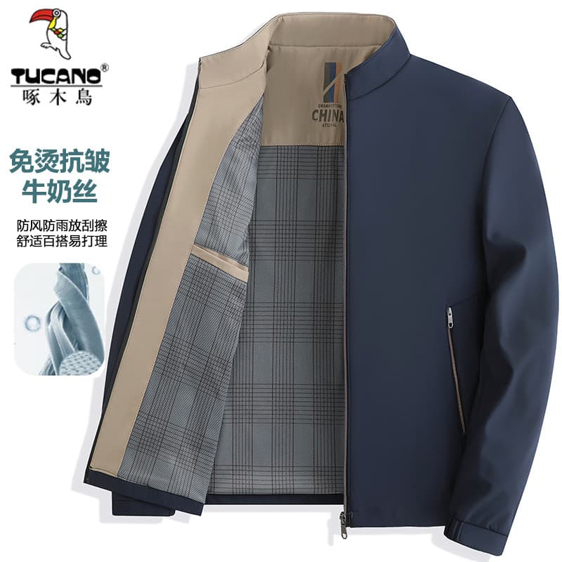 TUCANO/pau-pau de meia-idade pai idoso usar outono novo estilo gola alta masculina All-Match Casual
