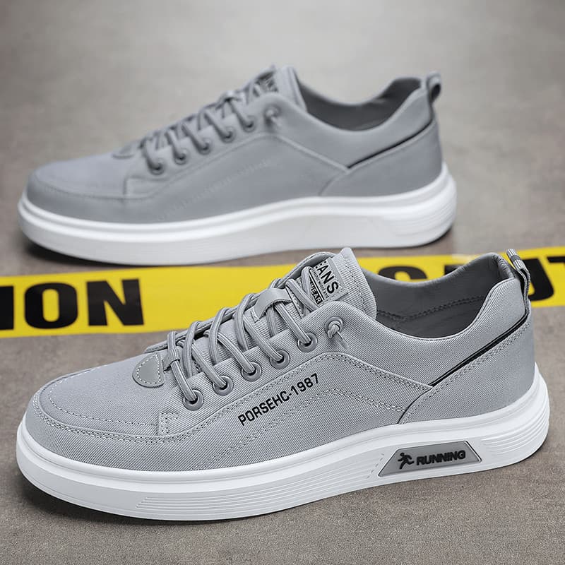 Sapatos masculinos de lona verão respirável na moda All-Match estudante tênis casuais masculino deslizamento-On velho Be