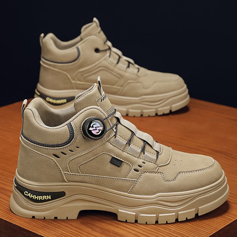 Sapatos masculinos 2026 novo estilo primavera sola grossa antiderrapante resistente ao desgaste sapatos de proteção do t