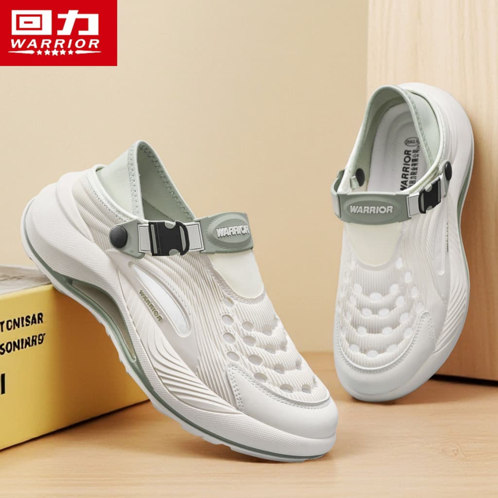 Puxar para trás buraco sapatos masculinos verão respirável antiderrapante Baotou Wading Upstream sapatos lazer esportes