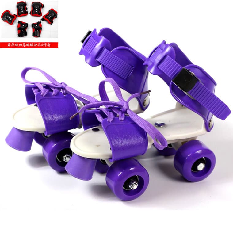 Patins de rolo comércio exterior crianças fileira dupla patins de quatro rodas patins de rolo fábrica equipamento de pro