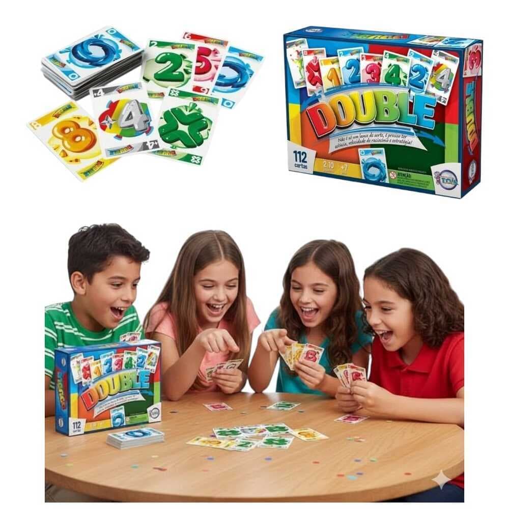 Uno Double 112 Cartas Reúna A Família E Jogue Double