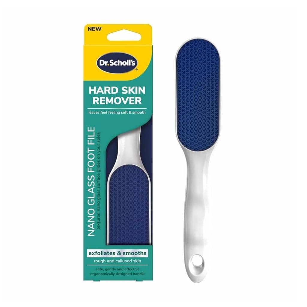 Removedor de Calosidades Dr. Scholl's Nano Glass Foot File - Removedor de Calosidades dos Pés, Esfoliador Durável para o