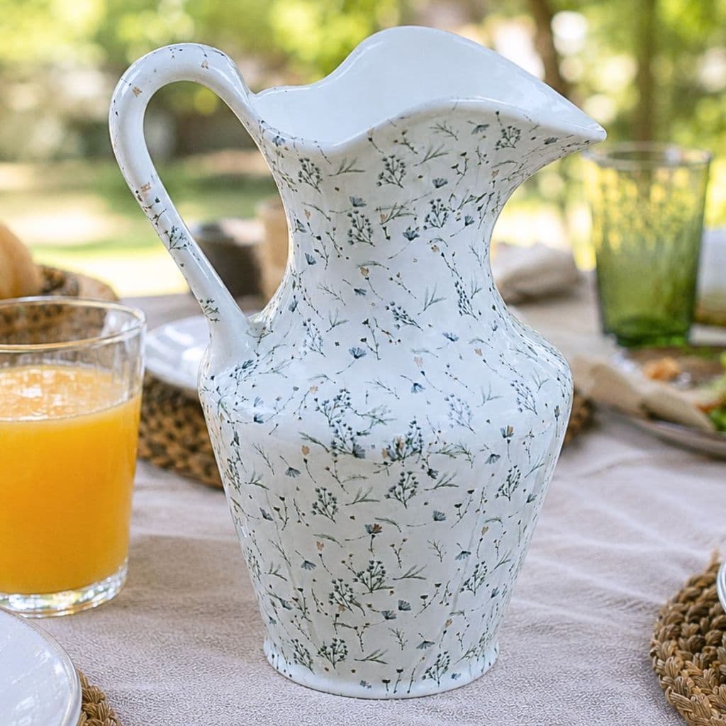 Jarra 1,750ml Leiteira, Sucos e Bebidas - Porcelana Decorada