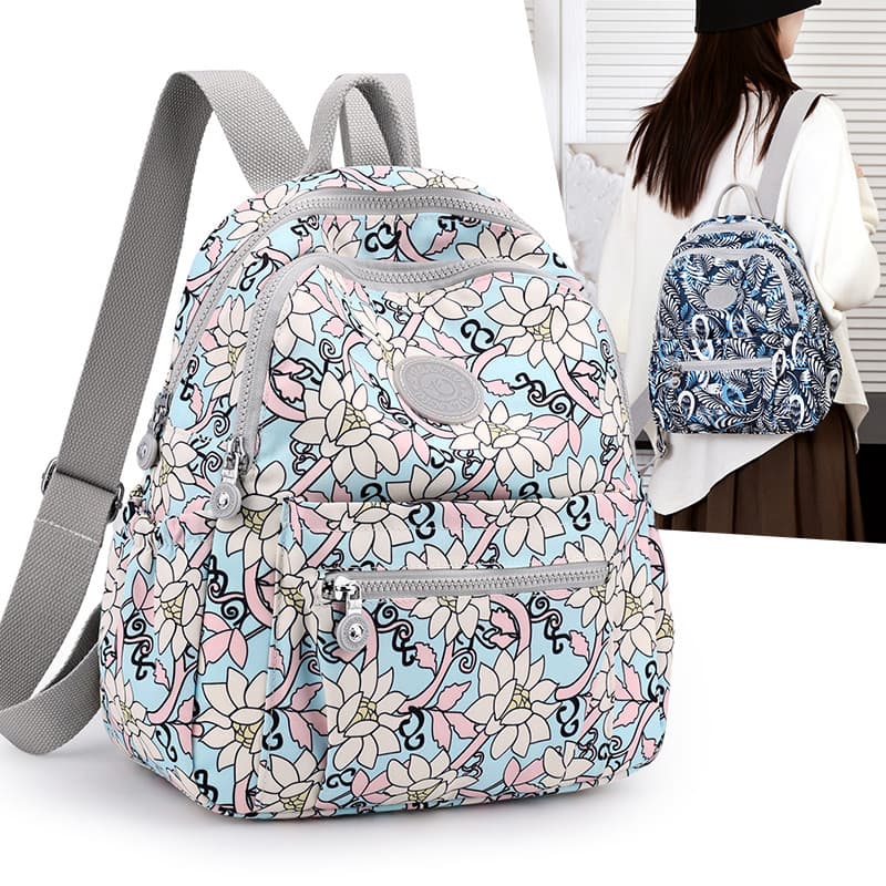 Pano de náilon 2025 novo estilo moda mochila feminina grande capacidade mochila de viagem Casual All-Match mãe pequena m