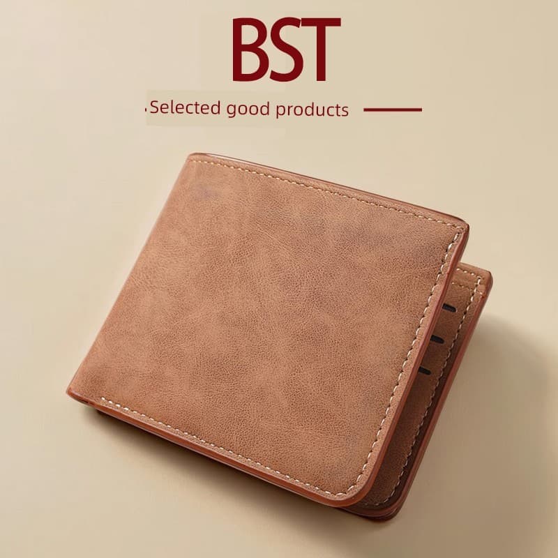 carteira masculina com ziper carteira masculina Carteira de bolsa de cartão simples importada multifuncional masculina u
