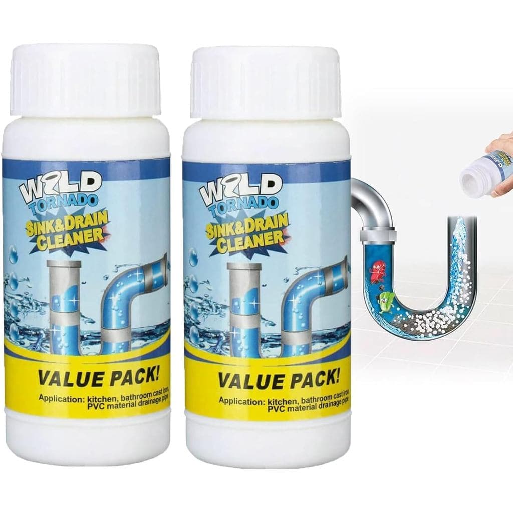 Desentupidor de Pias e Esgotos, Desentupidor Wild Tornado, Desentupidor para Banheiro e Cozinha, Ferramenta de Limpeza d