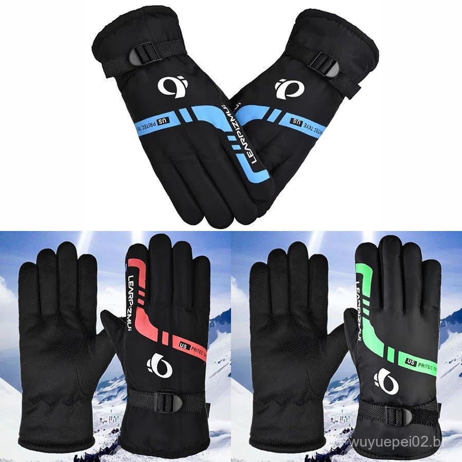 Luvas de ciclismo quente à prova de frio à prova de vento à prova dwindproof água inverno das mulheres dos homens forro