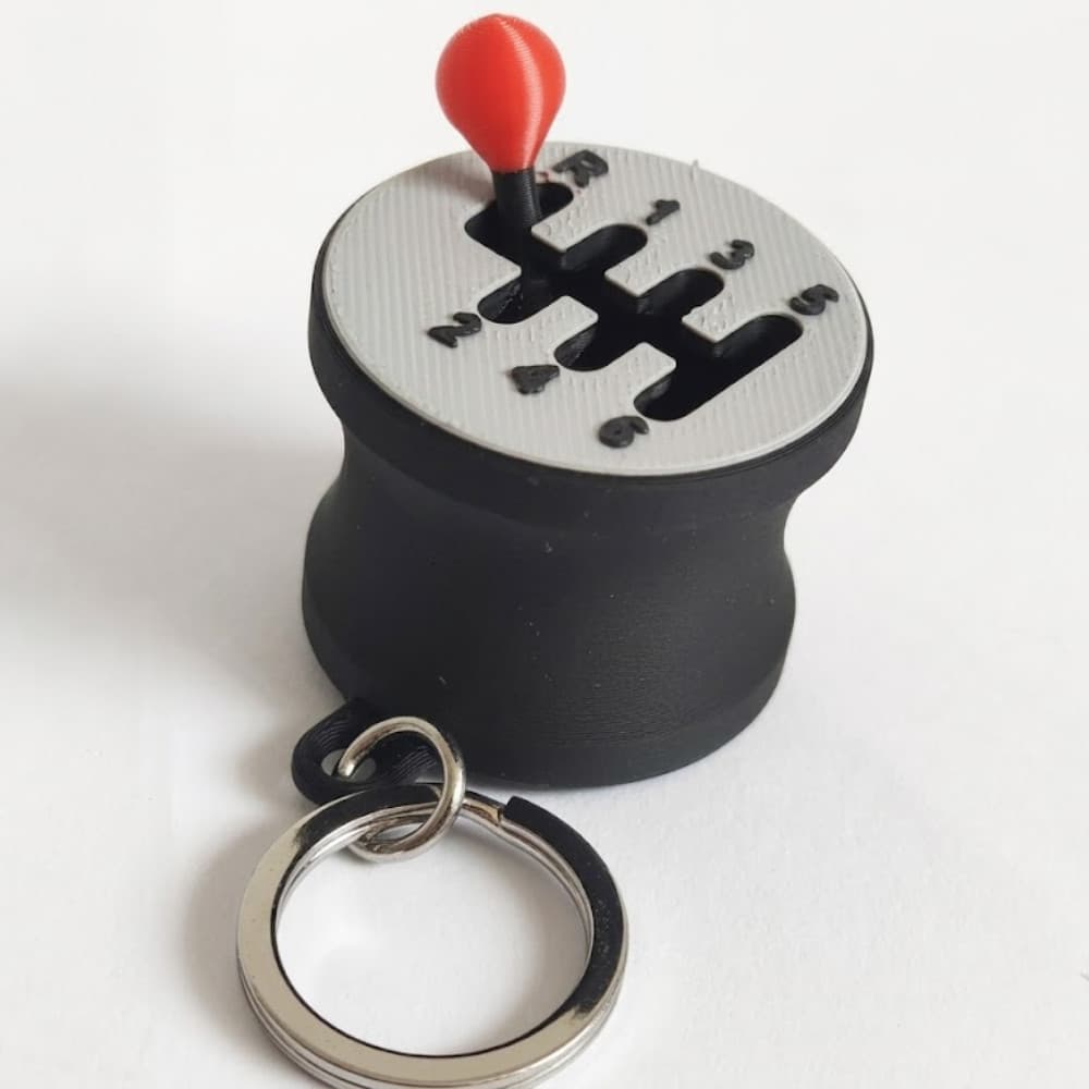 Chaveiro Câmbio Manual Antiestresse Fidget Engate Marcha Carro - 3D