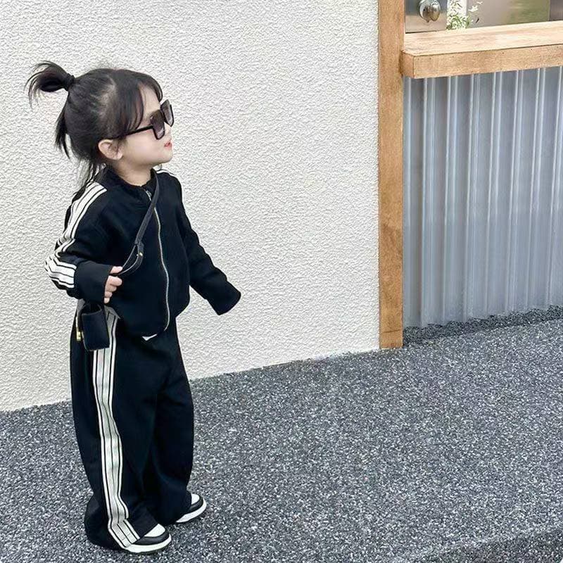 Meninas ternos 2026 novo estilo primavera outono versão coreana moda menina bebê outono roupas esportivas casuais de man