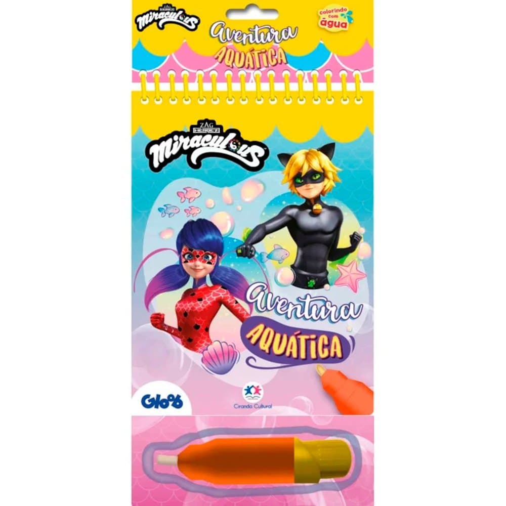 Livro de Colorir com Água Ladybug Aventura Aquática - Ciranda Cultural