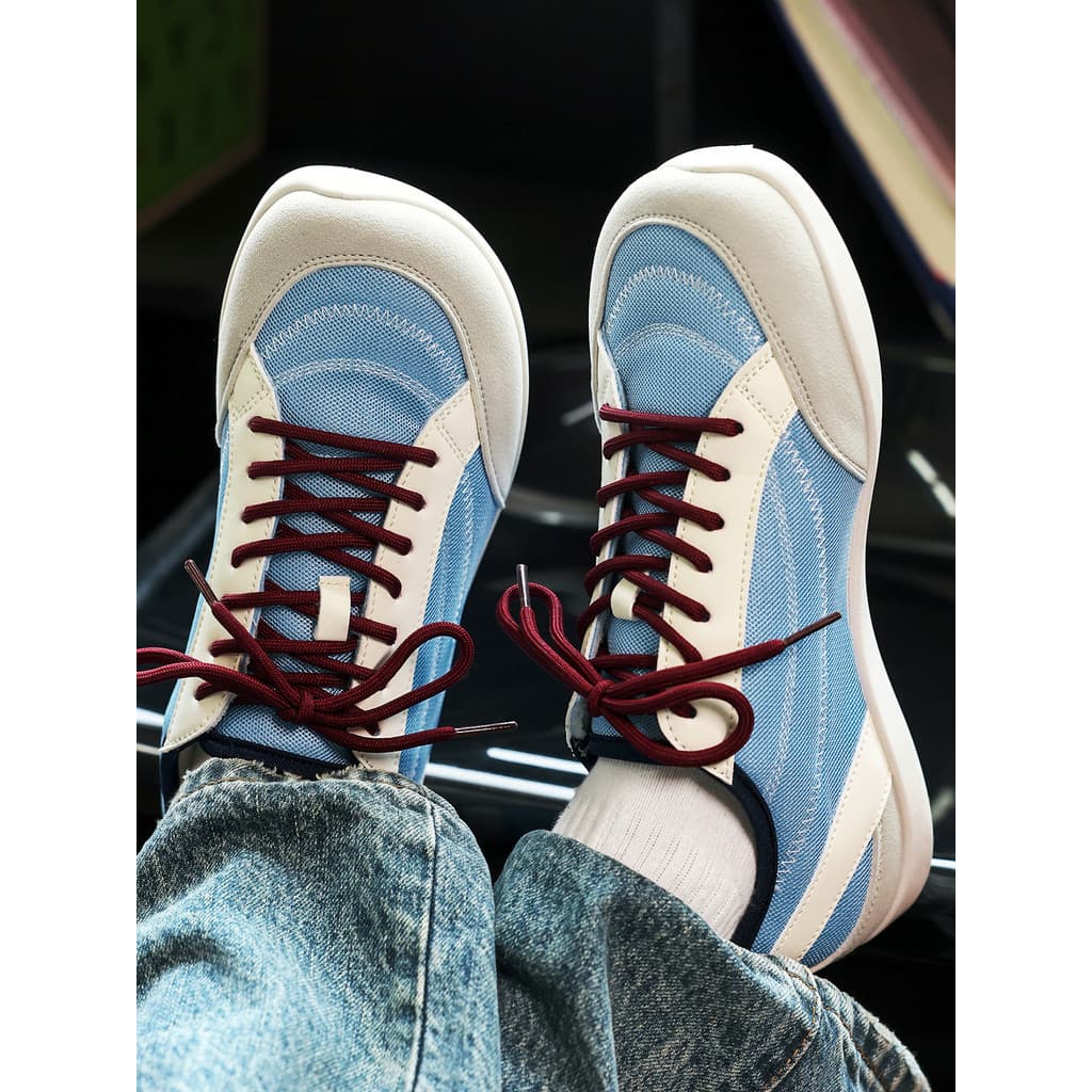 Sapatos de treinamento alemão tênis casuais masculinos dedo do pé torto verão respirável azul nicho manga toe All-Match