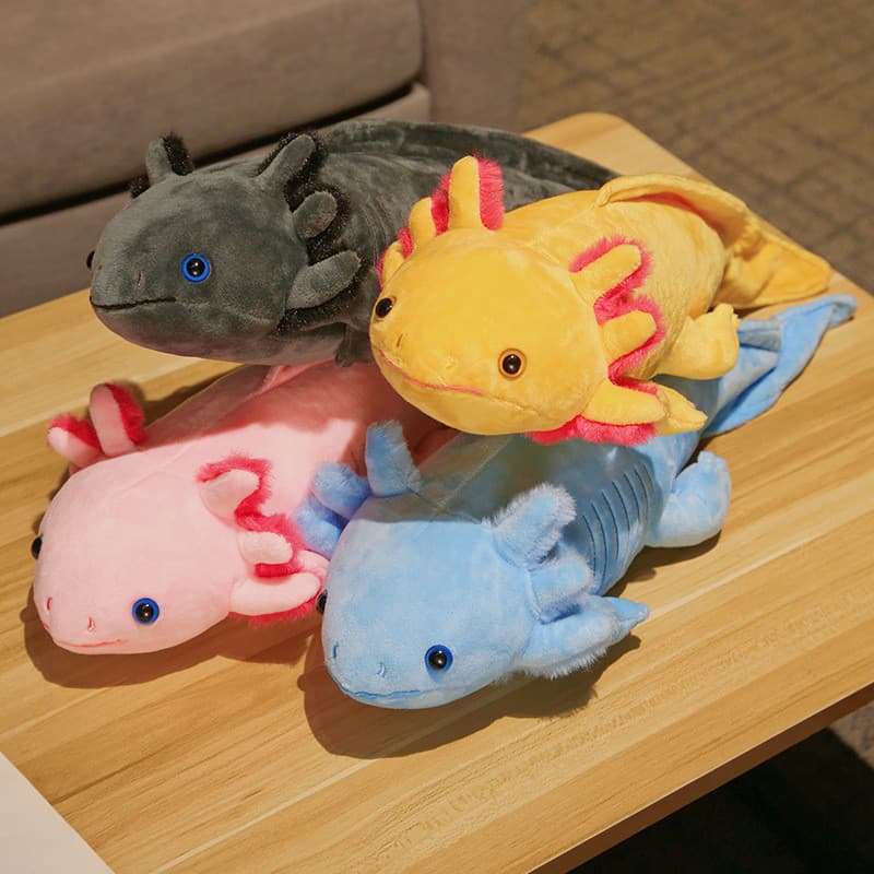Brinquedo De Pelúcia Axolotl Boneca Salamandra Rosa , Colecionável De Animais Aquáticos Fofos E Adoráveis , Presente Mac