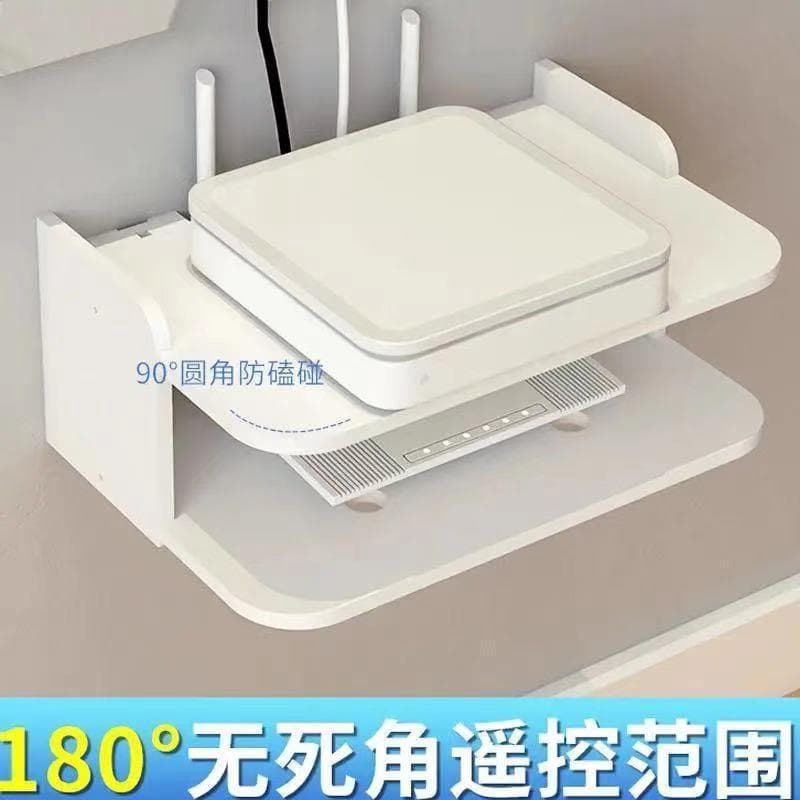 Wifi set-top box rack roteador sem fio caixa de armazenamento fixado na parede wifi rack gato set-top box pendurado