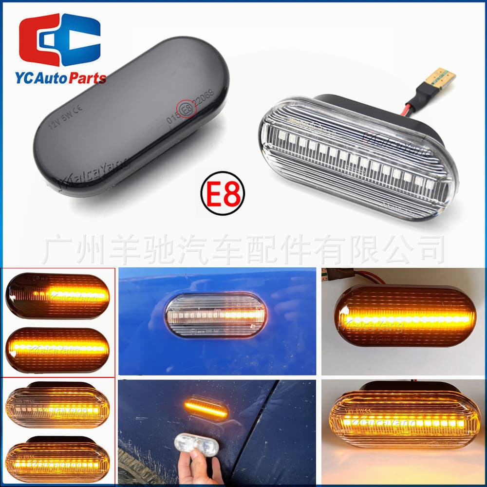 Adequado para Volkswagen Borajetta Golf PCB placa Plug LED água corrente Fender luz virar luz lateral acessórios do carr