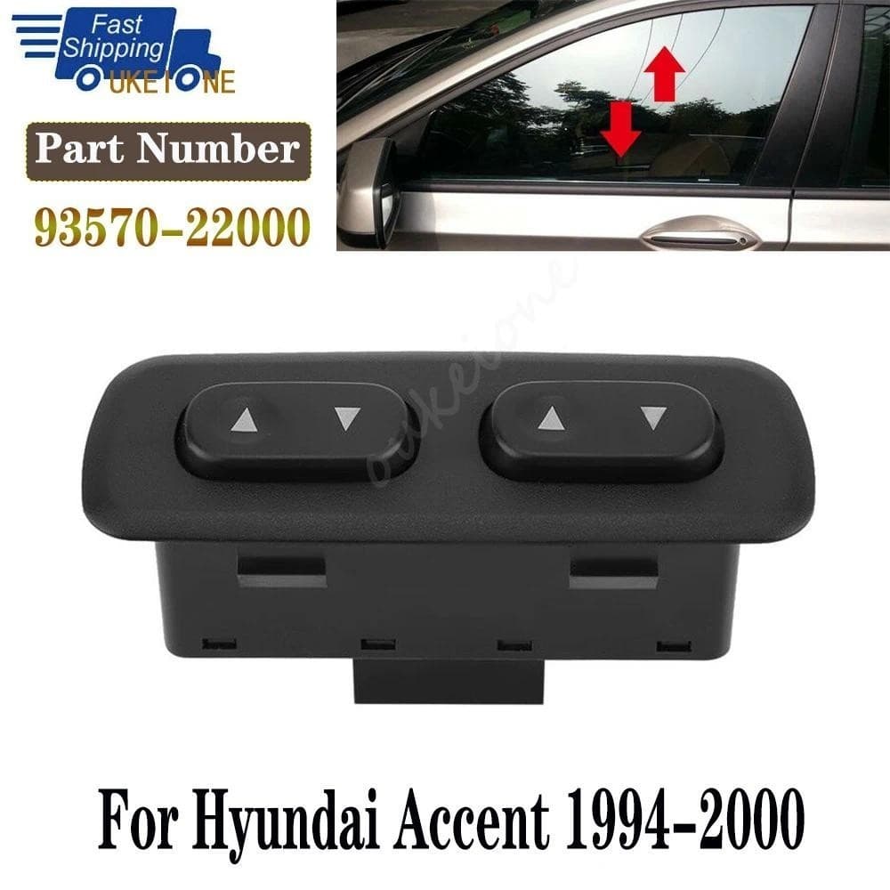 Para Hyundai Acento 1994-2000 Interruptor De Controle Do Levantador De Janela Elétrica Dianteira 2 Botões 93570-22000 Ac