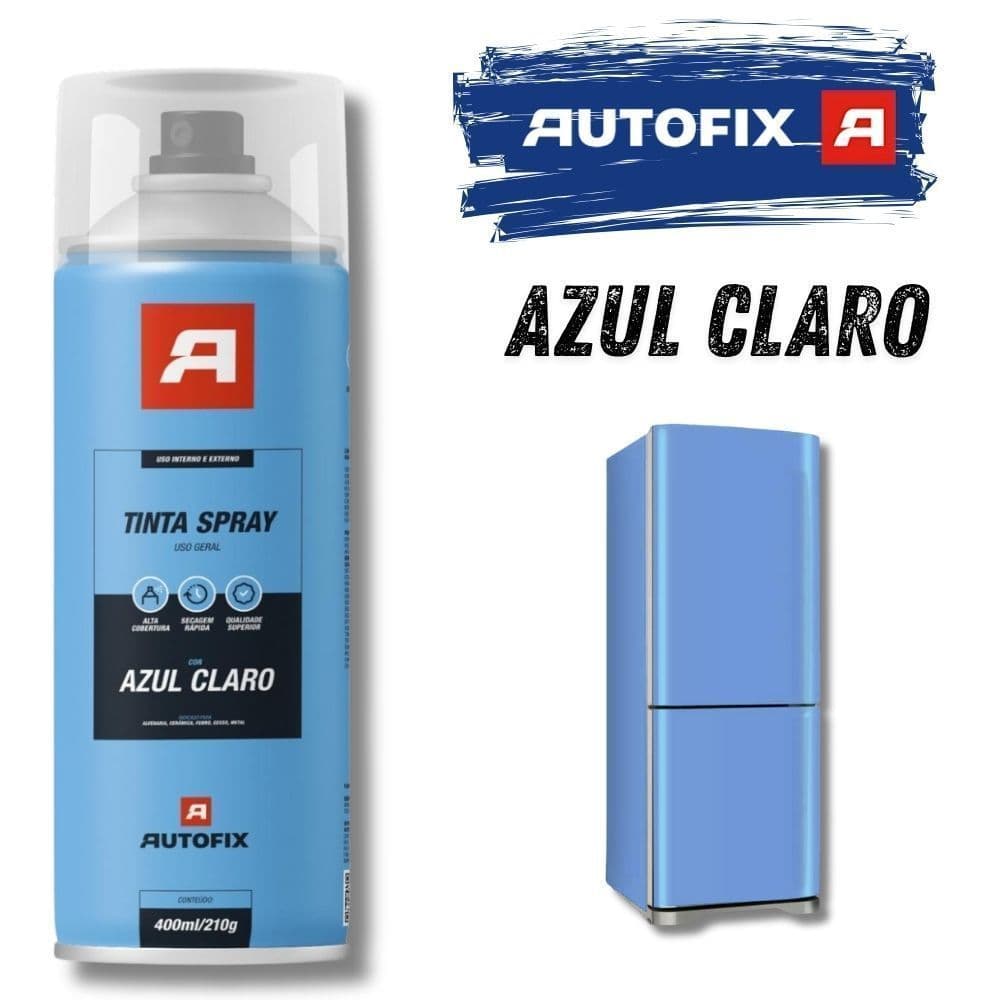 3 Tinta Spray Azul Claro Uso Geral  400ml – Conceito Total ok
