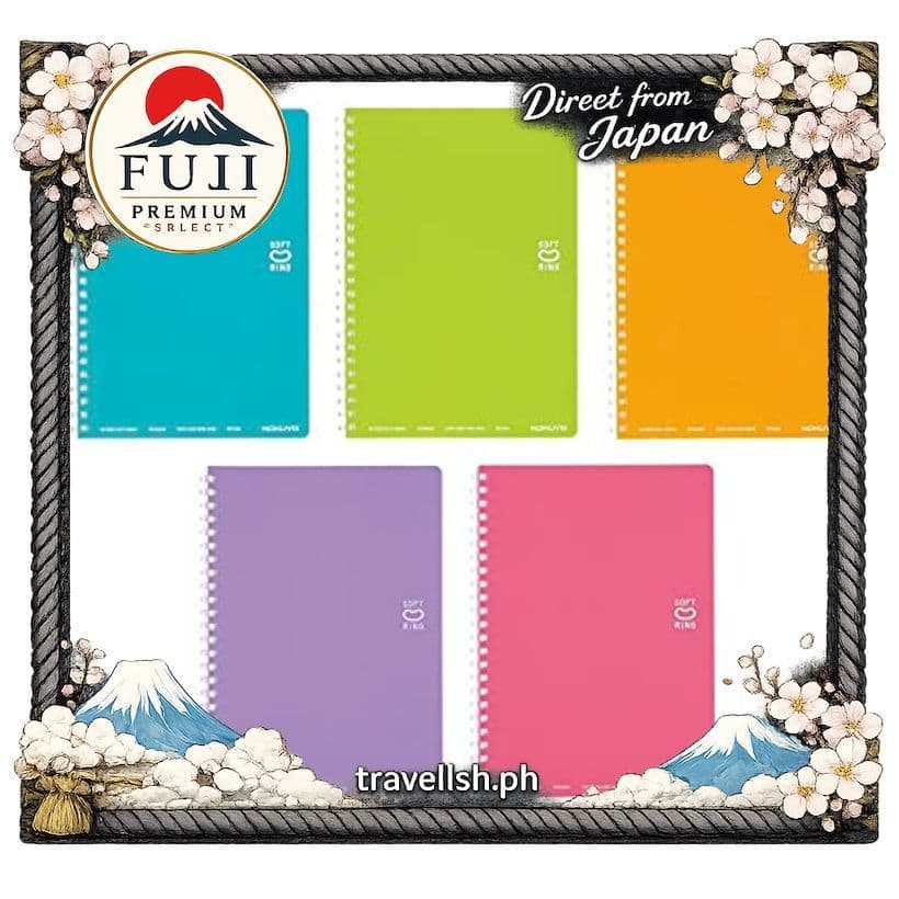 [Kokuyo] Caderno Soft Ring A5 Pautado com Grade de Pontos Conjunto com 5 Unidades 2 Cores 【Direto do Japão】