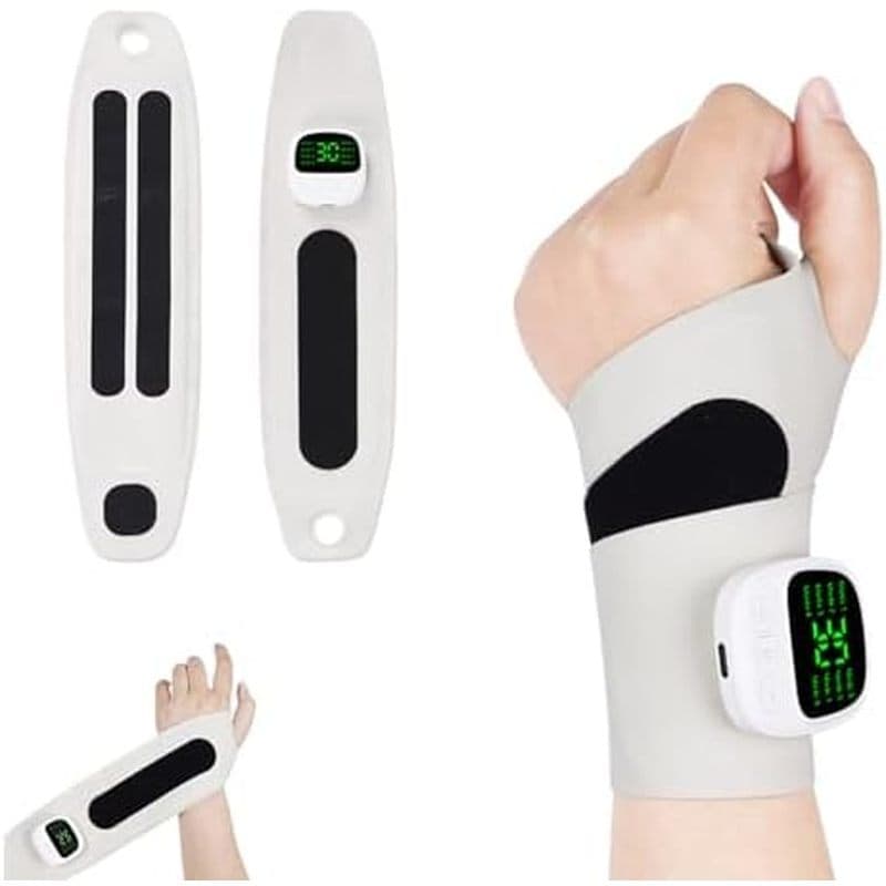 Massageador De Pulso Do Túnel Carpo , Sem Fio Portátil Com 8 Modos & amp ; 30 Níveis , Ergonômico 360 ° Envoltório Ajust