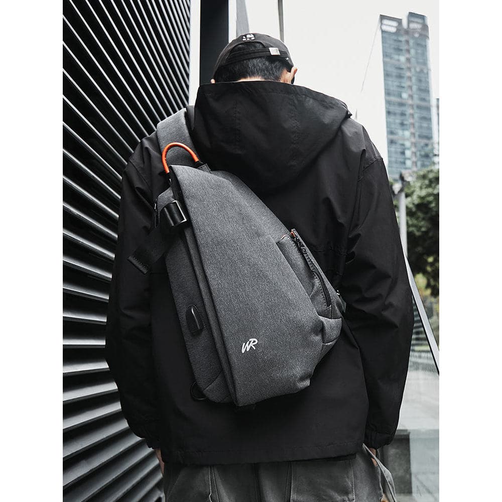 Bolsa mensageiro masculina bolsa de ombro Casual multifuncional bolsa mensageiro bolsa de ombro masculina moda Street We