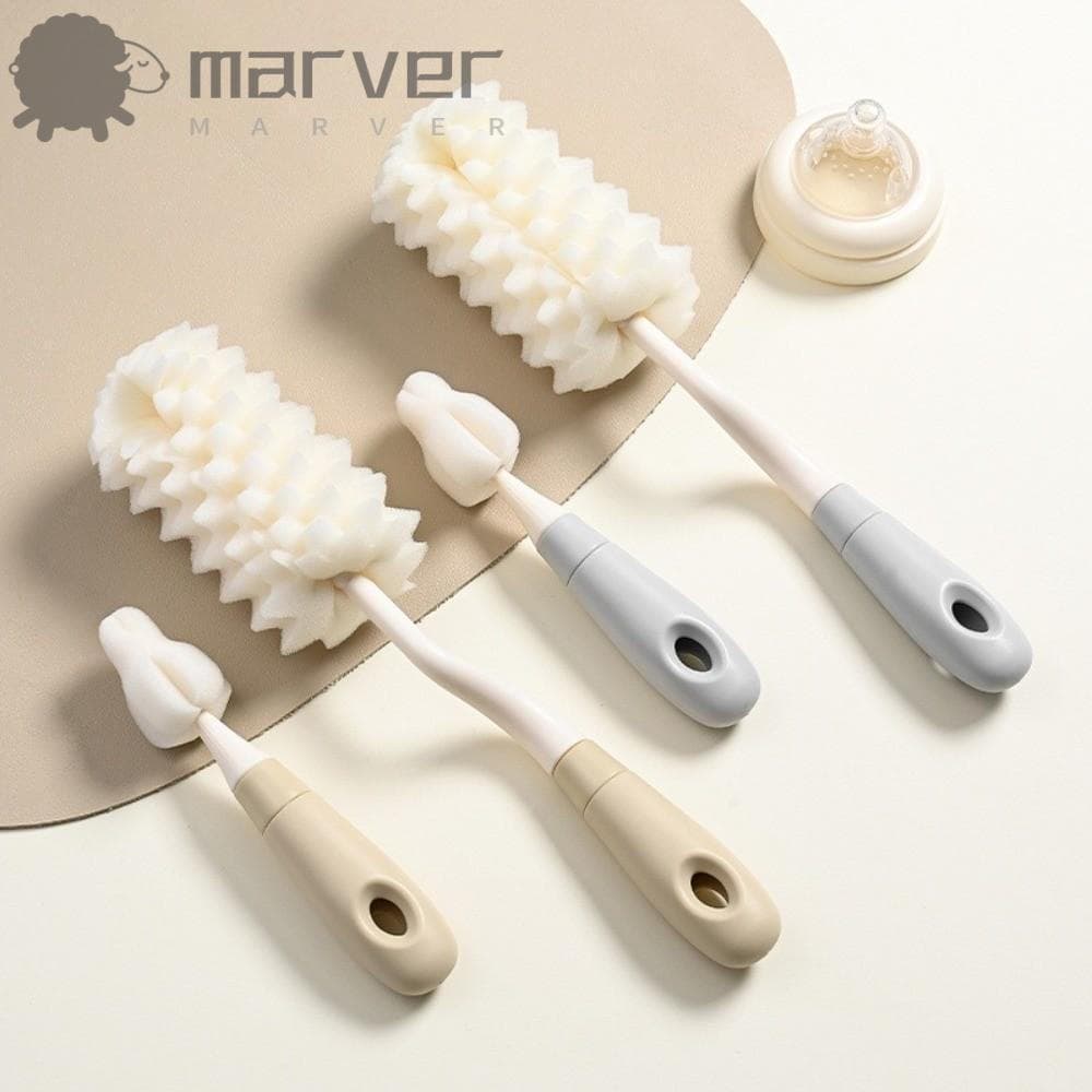 Conjunto De Escova De Limpeza De Garrafas MARVER , Purificador De Palha De Chupeta De 360 Graus Com Cabo Longo , Ergonom