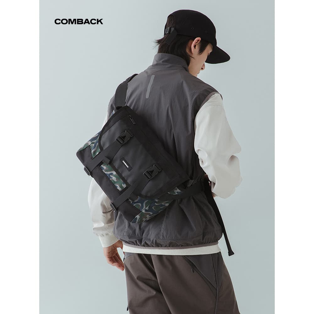 COMBACK novo estilo nacional na moda saco do mensageiro ciclismo esportes camuflagem saco do mensageiro leve Commuter gr
