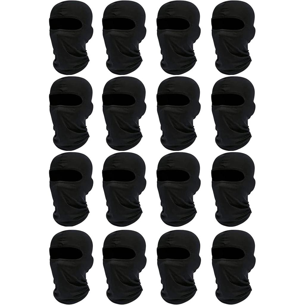 16 peças de máscara facial tipo balaclava à prova de vento para esqui, para homens e mulheres, para corrida, caminhada e