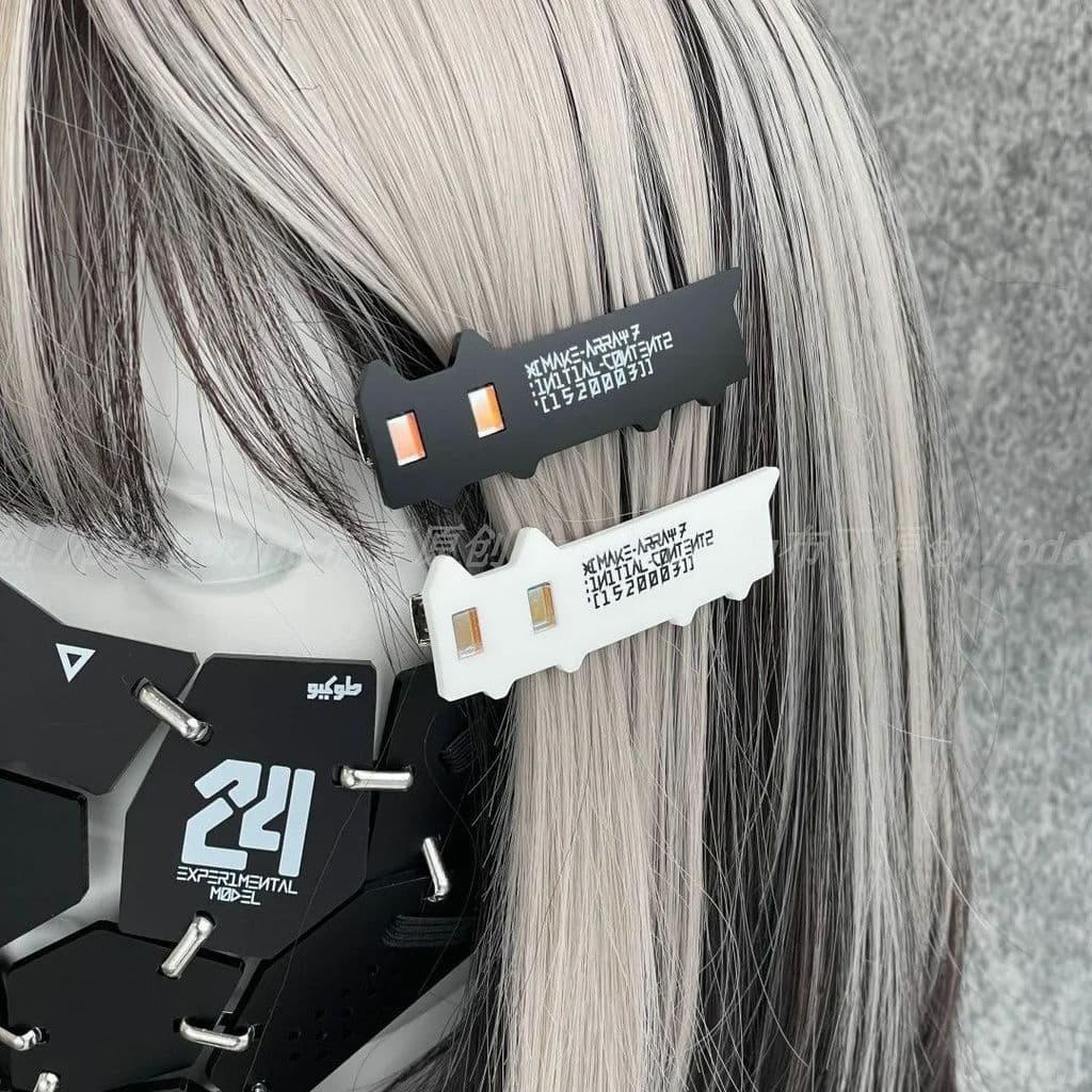 laços de cabelo infantil laços de cabelo infantil luxo Grampo de cabelo bidimensional de gato preto e branco, clipe de