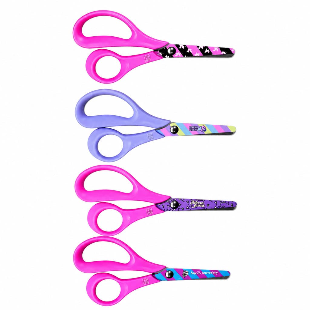Tesoura Escolar Estampada Rebecca Bonbon 13,5 cm - Skypaper