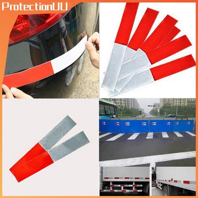PROTE 10 Pcs Carro Caminhão Fita De Segurança Reflexiva Aviso Luz Noturna Adesivo Refletor BR